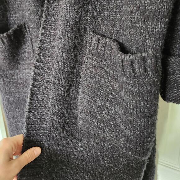 Thick Cozy Longline Cardigan Sweater With Pockets - Picture 6 of 8